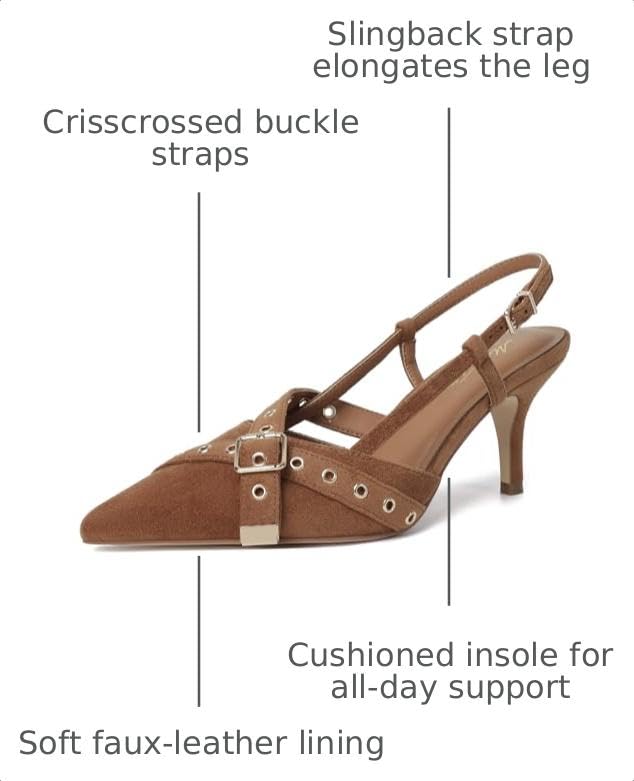 Image of Mostrin Kitten Heels for Women Pointed Closed Toe Heels Vintage Stiletto Dressy Pumps Shoes for Office Work Party