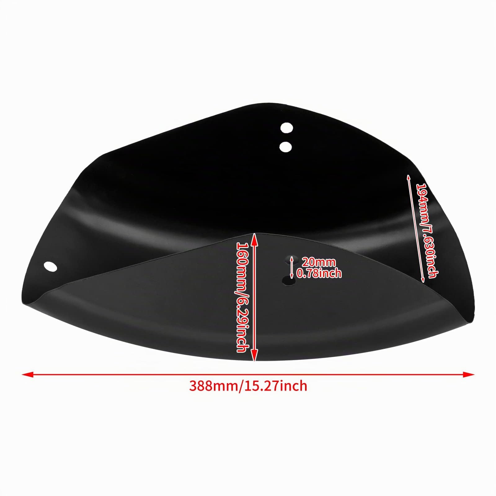 Harley Sportster XL 883 1200 48 72 1986-2024 Motorrad Hinterer Kotflügel kurz flach glänzend schwarz
