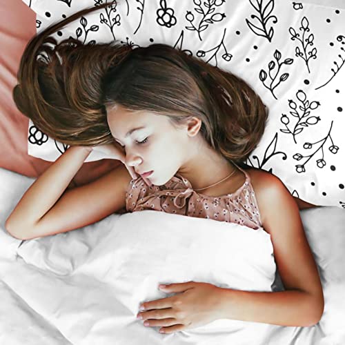Parure de lit douce fleurs sauvages pour lit double anti-stress nocturne