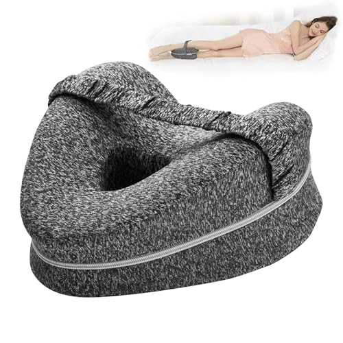Rppiup Kniekissen für Seitenschläfer, Kniekissen zum Schlafen, Memory Foam Beinkissen, Orthopädisches Kniekissens, für Seitenschläfer Schwangere Frauen Rücken, Hüft und Gelenkschmerzen