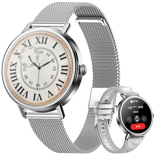 Blackview Smartwatch Mujer  Llamadas Bluetooth y Whatsapp Notificación, 1.26