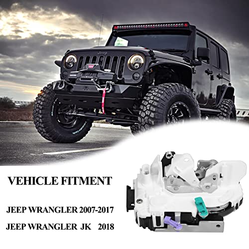 Image of Power Tailgate Door Lock Latch Assembly Compatible for 2007-2018 Jeep Wrangler Replacement Rear Trunk Latch Actuator 4589584AG 4589584AF 4589584AD