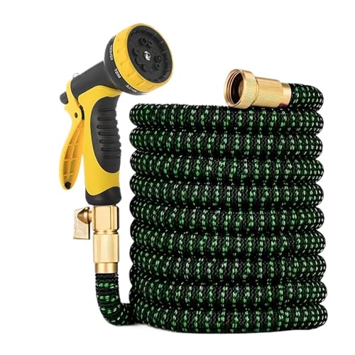 WZJUIQ Expandable Garden Hose Set Extensible 25-100FT Magic Garden Hose With High Pressure Multi-function Adjustable Gun Gardening Tools(50ft)