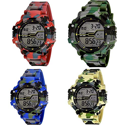 Emartos Digital Multicolour Dial Boys & Girls Watch (Pack of 4) (B08F7QKZ96) Amazon Price History, Amazon Price Tracker