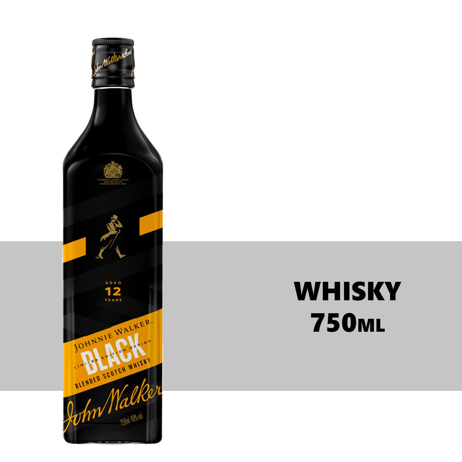 Whisky Edição Limitada Johnnie Walker Black Label 750ml | Amazon