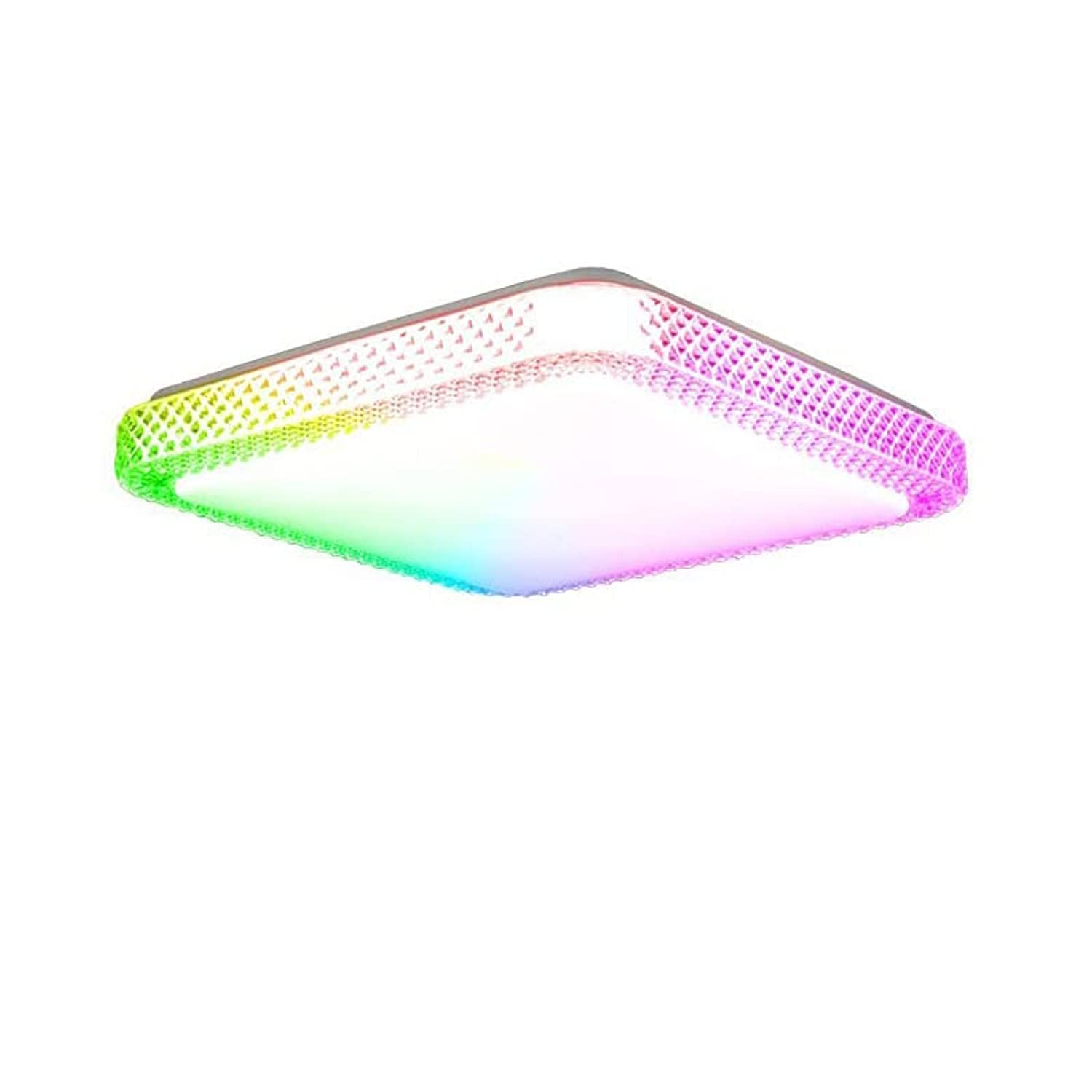 Smart Ceiling Light Flush Mount RGB Ceiling Light Fixture Compatible with Alexa & Google Home & WiFi App Control, LED Ceiling Light for Bedroom | Bathroom | Living Room (36W-C)