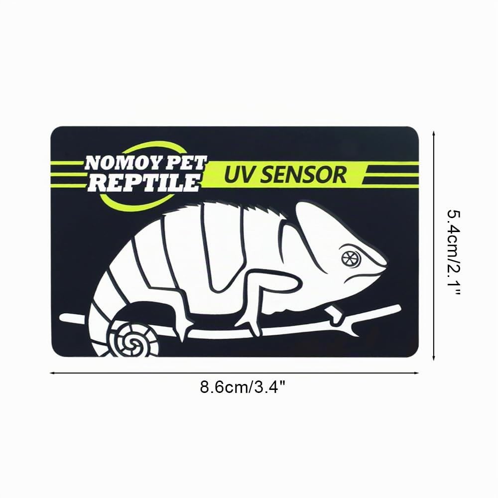 DONGKER UVB Tester Card,2 Pezzi Scheda Rettile UV Tester 500 Volte Riutilizzabile per UVB Reptile Lampadina Lampada Luce
