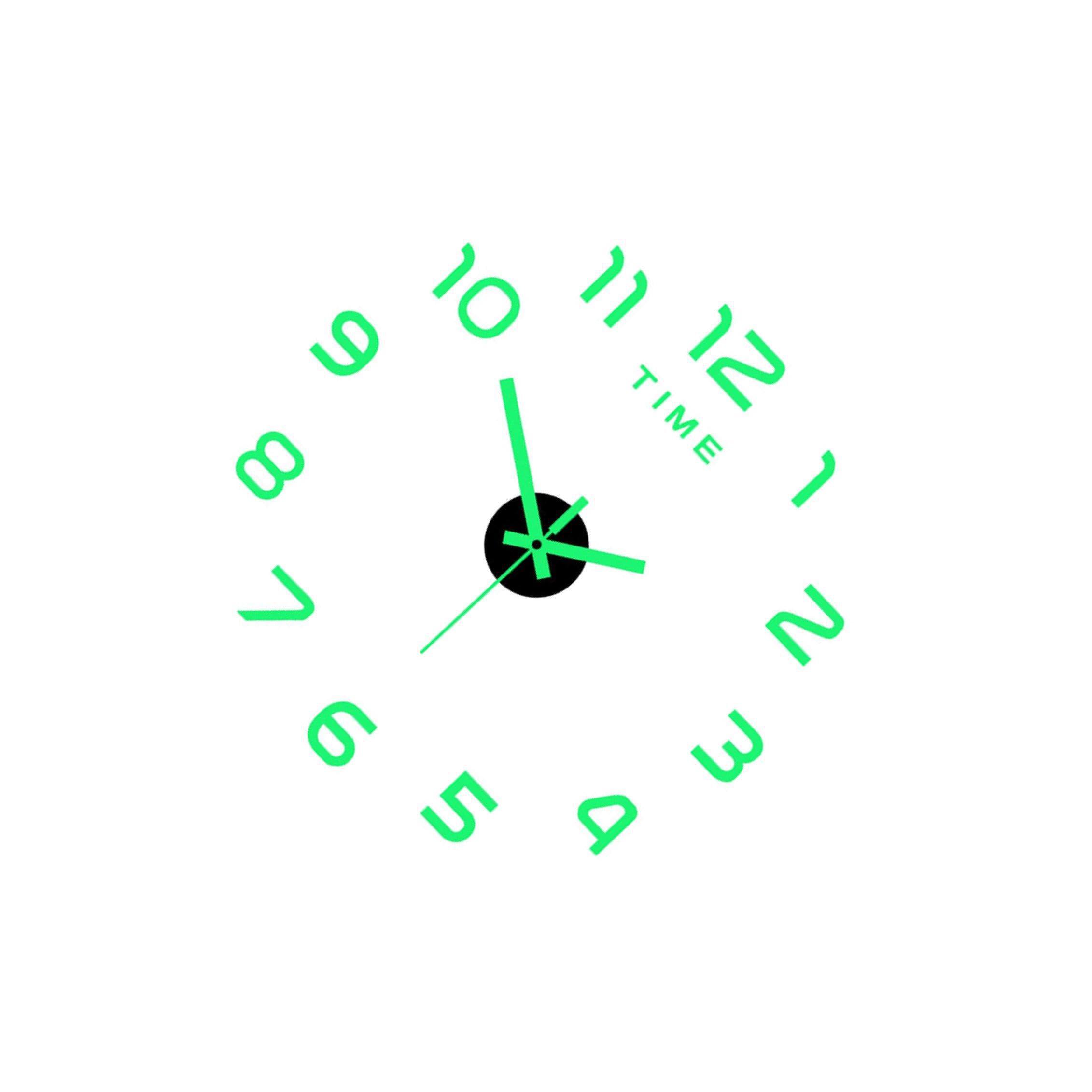 QIXCXAZ Sophisticated Decorative Luminous Wall Clock Special Stickers Elevating Room S Decor While Offering Minimally Invasive Sound Silent Clocks Decorative