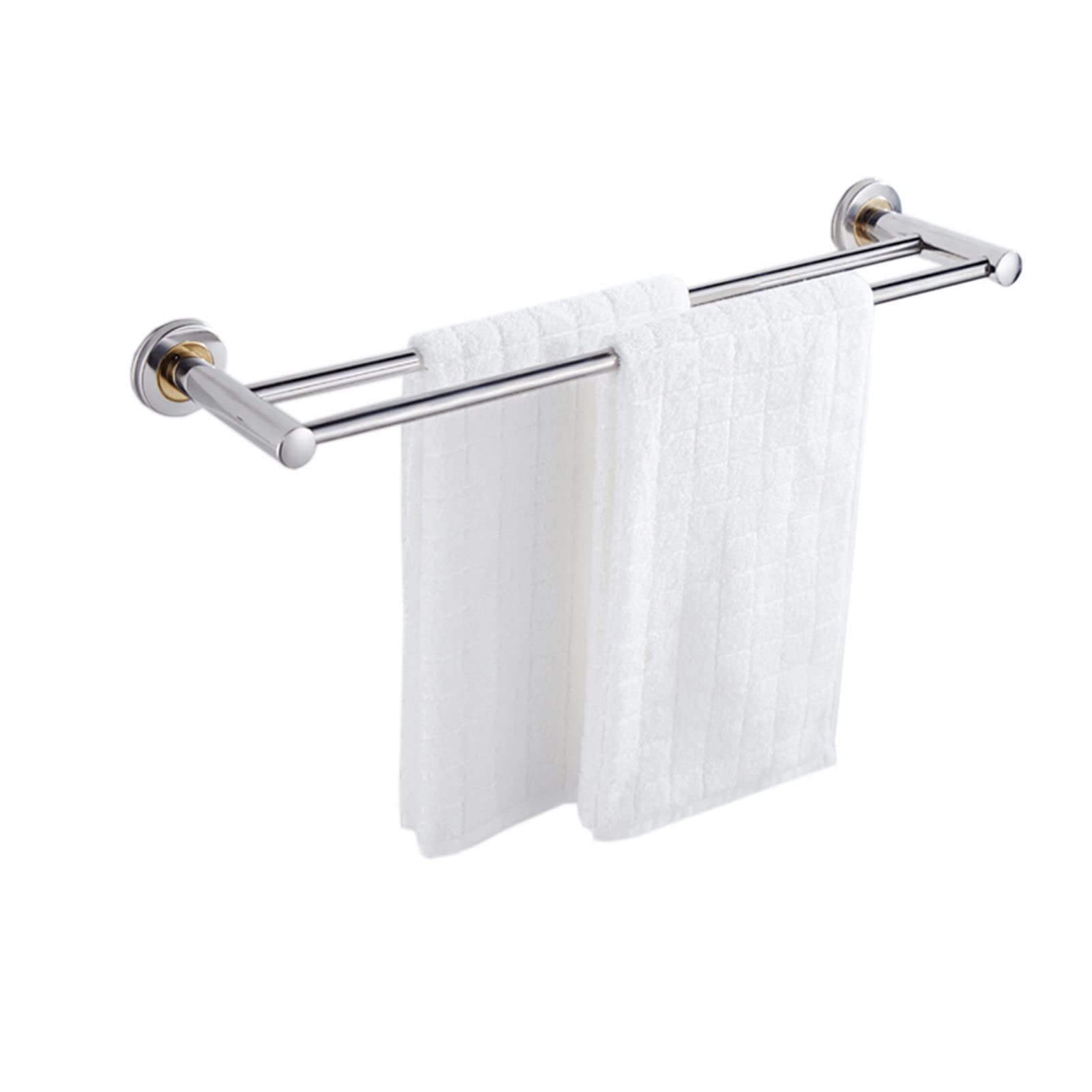 Portasciugamani Doppio a Parete, portasciugamani Tondo in Acciaio Inossidabile SUS304 con Finitura Spazzolata per Bagno o Cucina, 40cm-100cm Opzionale (Dimensioni : 100cm)