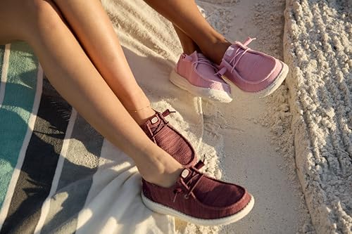 Image of HEYDUDE Women's Wendy Stretch Sox Slip On Loafer | Lightweight Stretch Mesh Easy On | Elastic Laces, Sock Like Fit