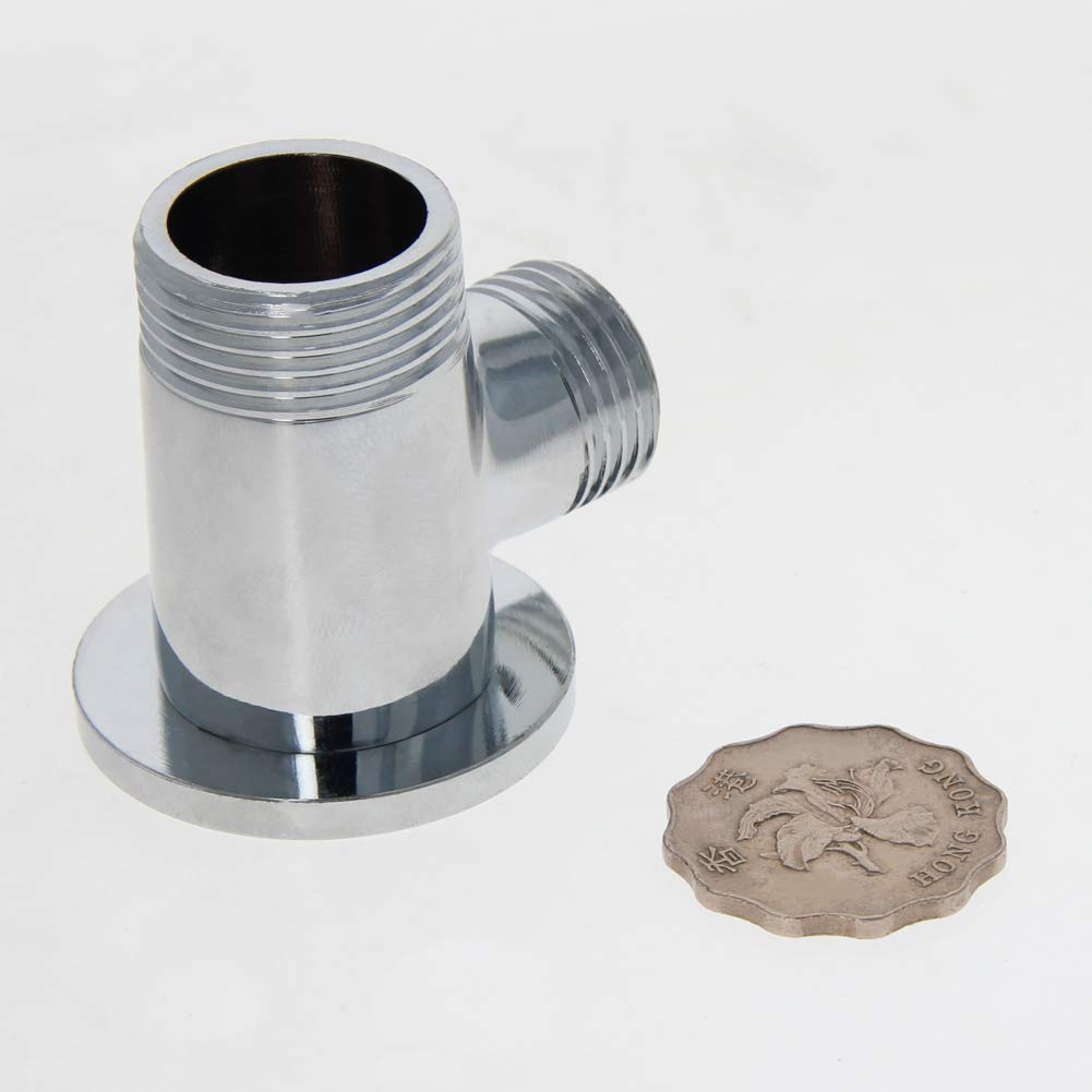 Générique douchetteKit d'installation de Robinet Mural en Laiton, 2 pièces, pour système de Douche de Salle de Bains à Filetage G3/4, Adaptateur de Robinet, placage chromé