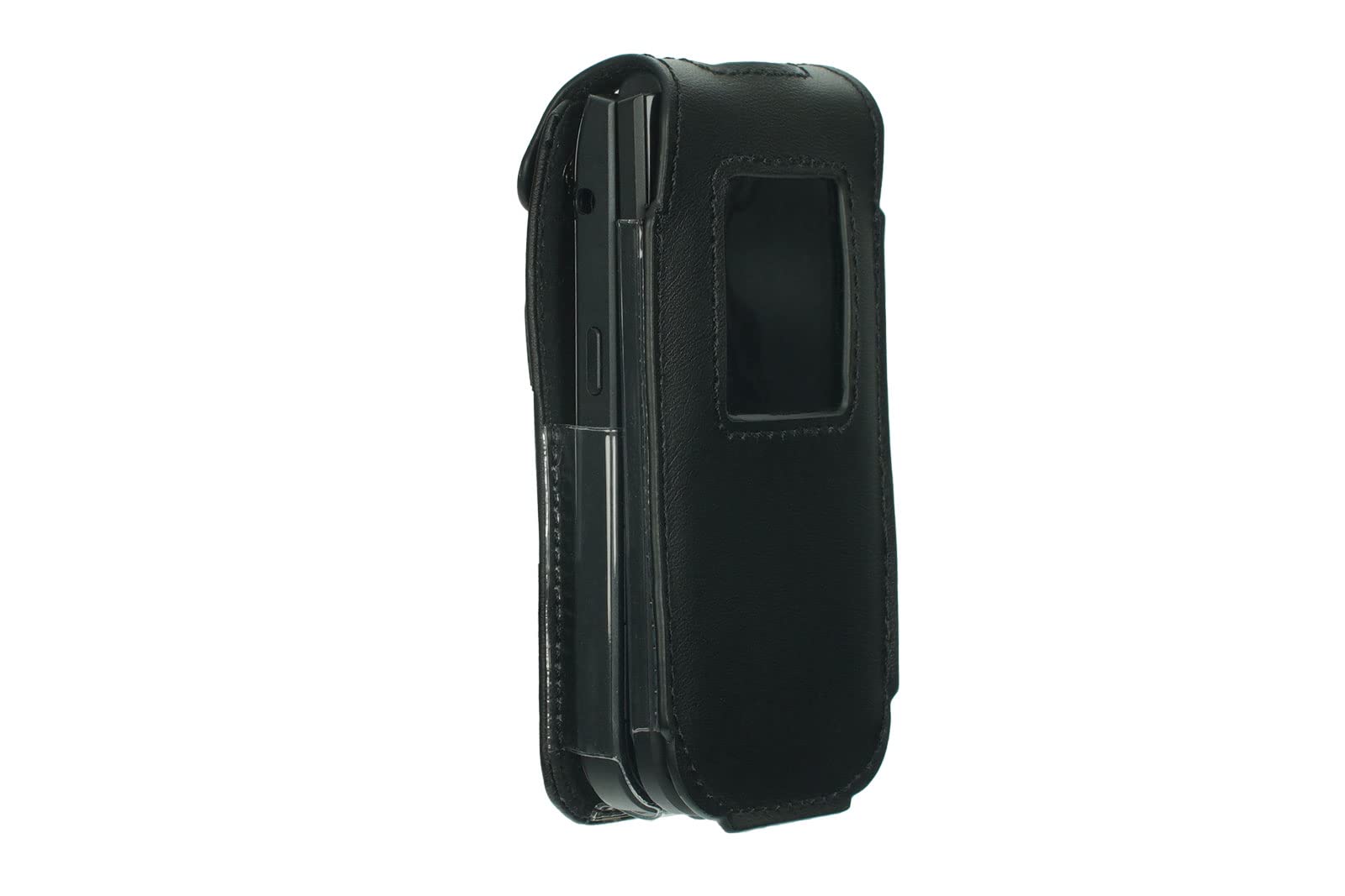 caseroxx Leather-Case with belt clip compatible with Nokia 2720 Flip made from genuine leather - Image 2