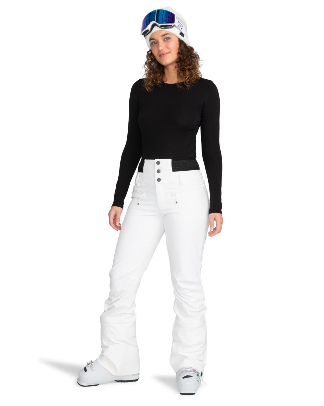Roxy Rising High Skinny - Technical Snow Pants for Women - Funktionelle Schneehose - Frauen - M - Weiss.
