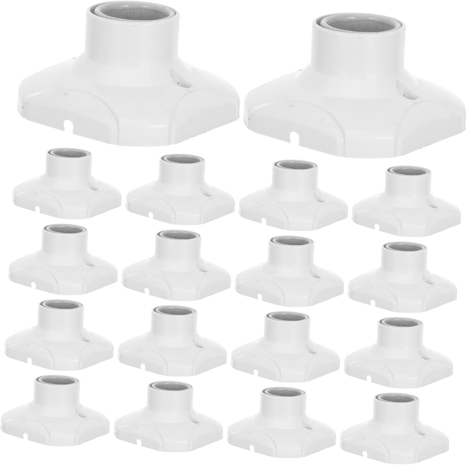 Uonlytech 20pcs Thickened Ceramic Lamp Holder Base Led Compatible Efficient Lighting