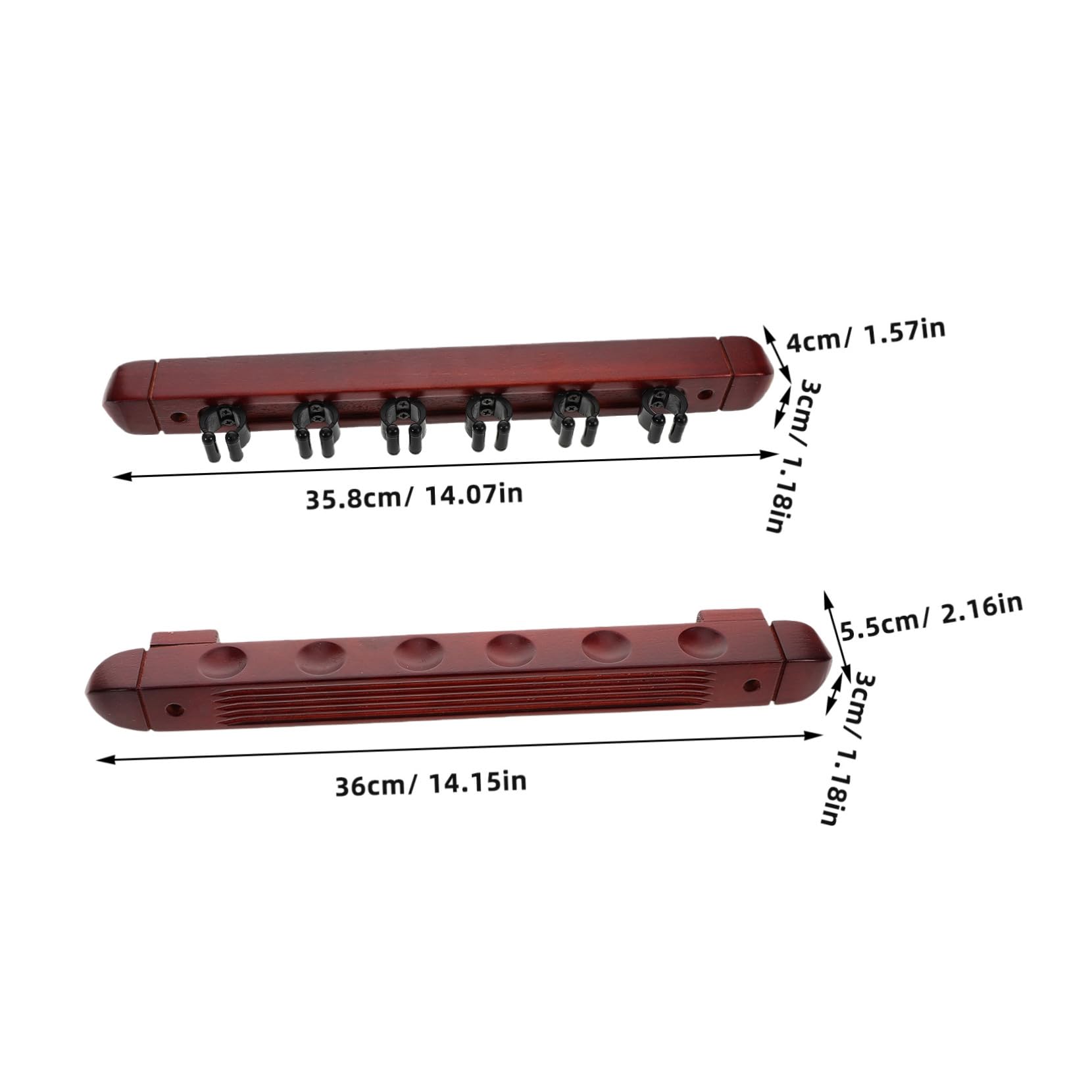 Toddmomy Lot De 2 Supports De Queues De Billard en Bois Supports De Billard