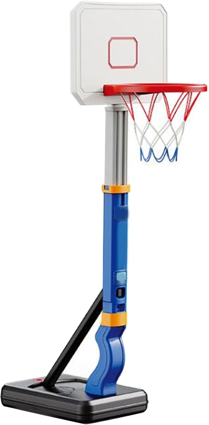 Swimming Pool Basketball Hoop Floor Mounted Water Game Adjustable Height Toy for Boys and Girls