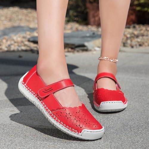 Zapatos planos Mary Jane vintage para caminar cómoda en tu uso diario y de compras 3