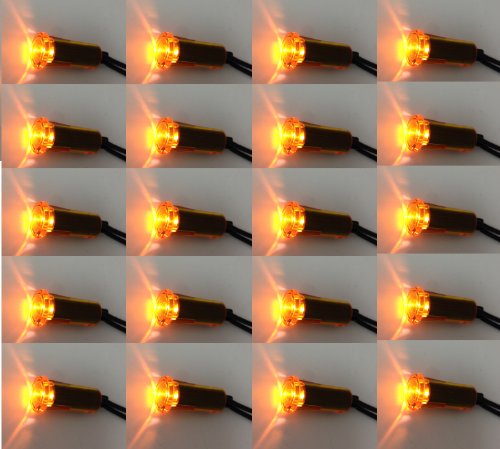 Lámpara de advertencia panel 12V color ámbar 20 unidades miniatura 1