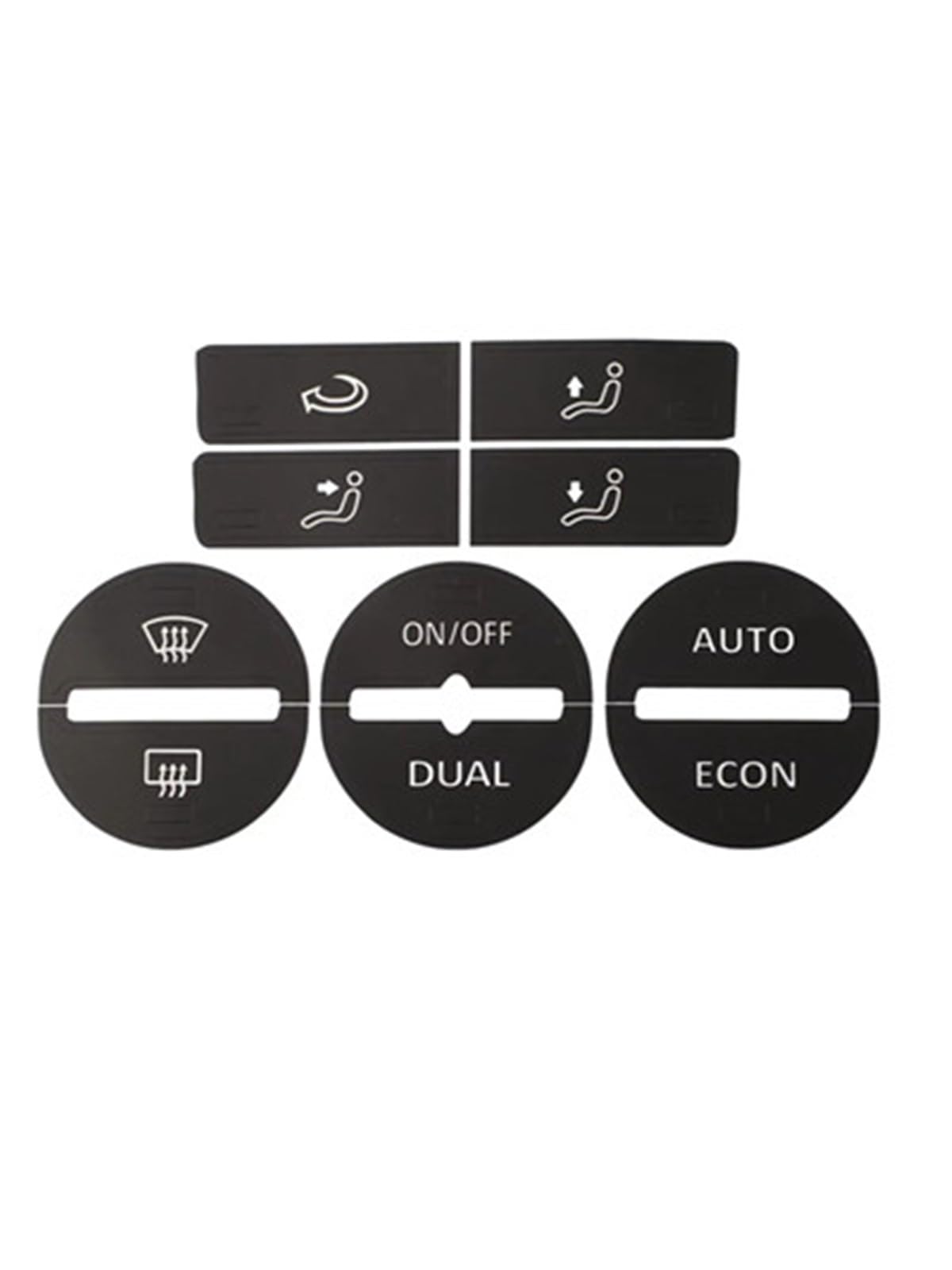 Button Trim Compatible with VW for Golf Mk5 for Passat 2005 2006 2007 2008 Car Air Conditioning Control Button Sticker