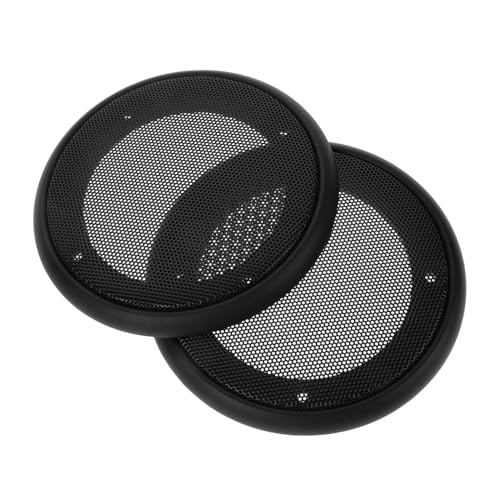 BELLIFFY 2pcs Car Subwoofer Speaker Grills Durable Speaker Protector Covers Fit for Various Car Models Enhances Audio Experience Protects Against Debris