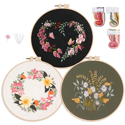 keke Full Series of Beginner Embroidery Kits Embroidery Cloth with