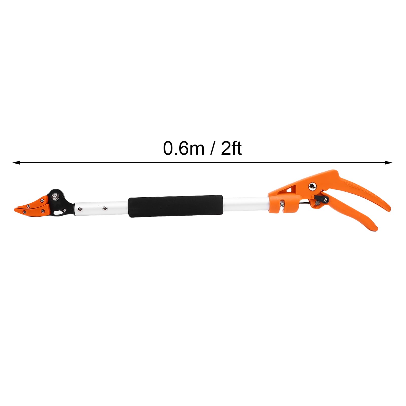 Tijeras profesionales para recolectar frutas de 2 pies, diseño ergonómico, ideal para cosechar fácilmente en huertos, aleación de aluminio, 1 pieza
