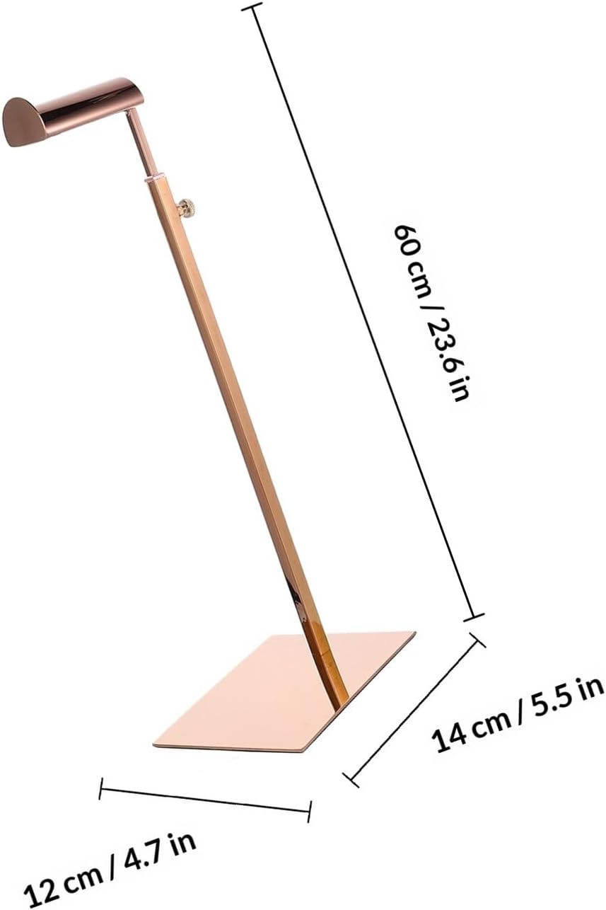 Alasum Adjustable Height Handbag Display Stand Rack Rose Gold Hanging Bag Storage Organizer for Women’s Purses and Handbags Home Boutique Use