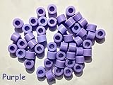 50 Pcs Small Type Dental Hygienist Silicone Instrument Color Code Rings Purple