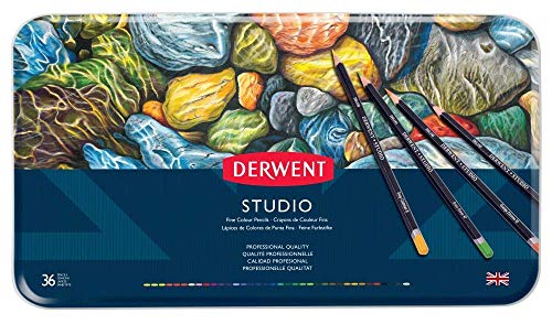 Derwent Rxl32198 Studio Pencil Tin Of 36