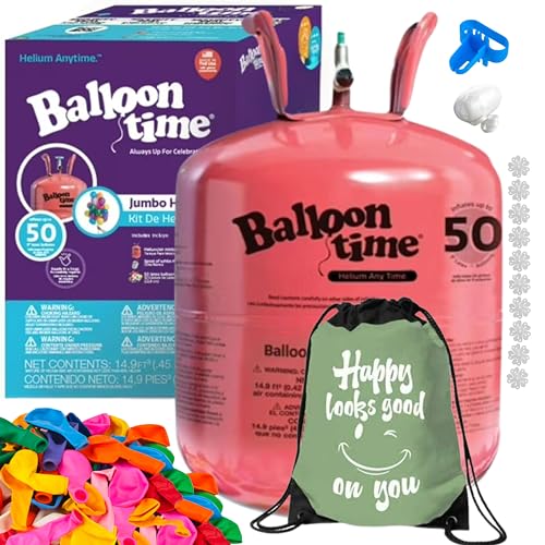 Blue Ribbon Balloon Time Disposable Helium Tank 14.9...