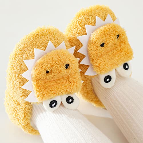 Toddler Girl Dressing Shoes Baby Shoes Floor Thickened in Winter Children Cartoon Boys Canvas Slip on Shoes3