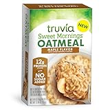 Truvia® Sweet Mornings™ Maple Instant Rolled Oat Oatmeal Packets, 12 G Protein, No Sugar Added (6 packets)