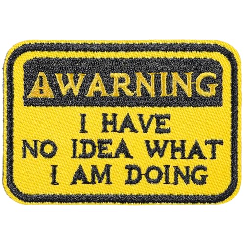 Mabor Klett Patch Lustig，Lustige Patches Klett Warnung I Have No Idea...