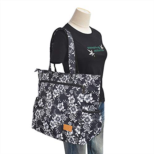Image of CLOUDMUSIC Shoulder Tote Bag For Nurses Teachers Work Gym Travel Beach Women With Large Capacity Waterproof