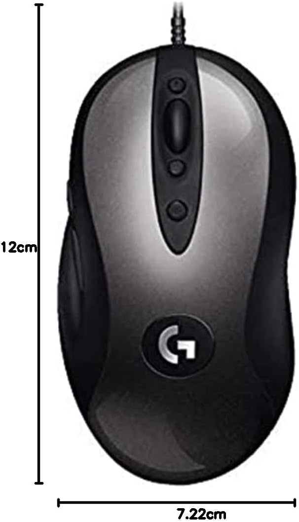 Logitech G MX518 Gaming Mouse Hero 25K Sensor, 25,600 DPI, ARM-Processor, 8 Programmable Buttons - Black/Grey