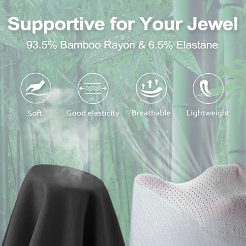 Men's Boxer Briefs Soft Breathable Pouch Boxer Underwear Long Leg Moisture Wicking Underpants, 3 Pack3