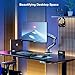 NB Designer Gaming Monitor Arm for 32 to 60 Inches Screen, Load up to 20 kg, VESA 75/100, RGB-Light, Heavy Duty, Multi Angle Adjustable, Premium Aluminum, Long Arm Extension Grey Black