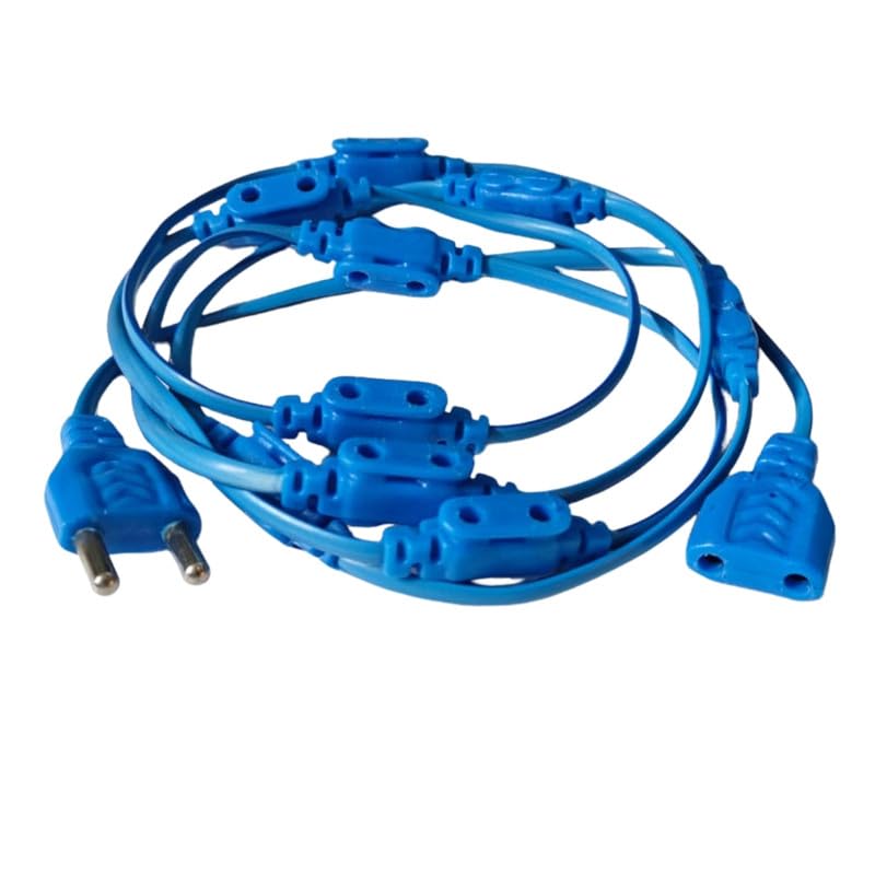 Erh India 1 Pc 2 Pin Ladi Jointer 10+1 Multi Female Plug Connector – for Decorative String Lights, Diwali Decoration, Birthday Party, Wedding Light, Christmas, Festival, and Home Lighting-image-40