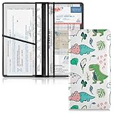 Auto-Schutzhülle für Fahrzeugregistrierung, Brieftasche, Bedienungsanleitung (evtl. nicht in deutscher Sprache), niedlicher Dino