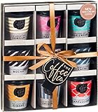 Coffee Gifts - Instant Coffee Hamper | 9X Flavours Mini Travel Takeout Cups | Irish Cream, Salted Caramel, Latte, Mocha and More- Christmas Gifts for Men Women | Drink Gift for Coffee Lover Gift tag