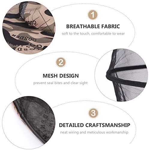 Doitool Imker Hut Imker Hut Imker Schleier mit Rundhut Anti Mücken Käfer Insektenkappe Mesh Netz Gesichtsschutz für… – Bild 5