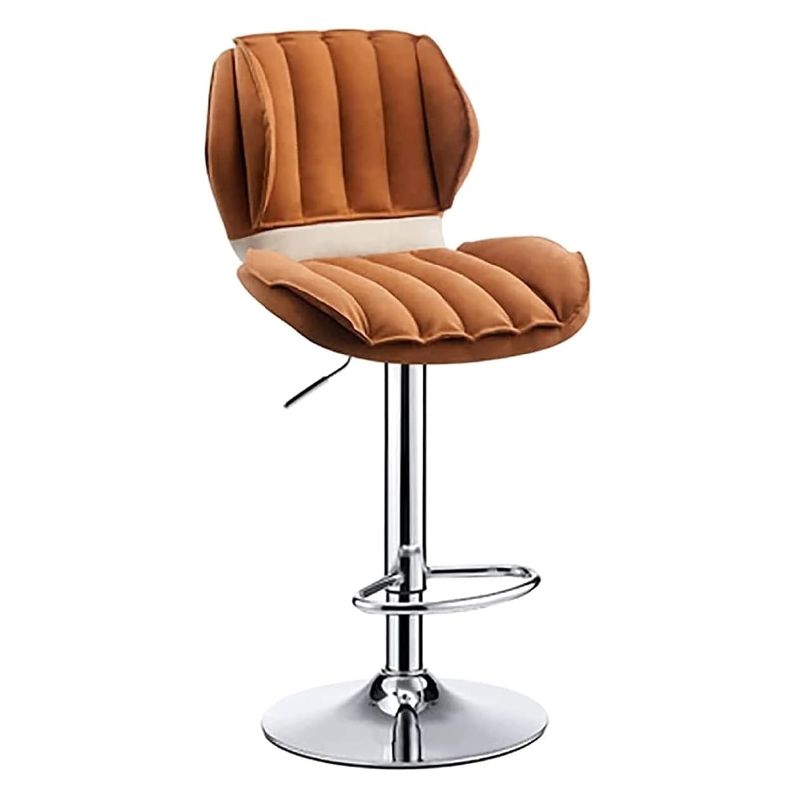 AYCDL Bar Stools 360° Swivel Bar Chair, Ergonomic Barstool, Adjustable Counter Height Bar Stools with Footrest and Back, Leather Seat counter barstool