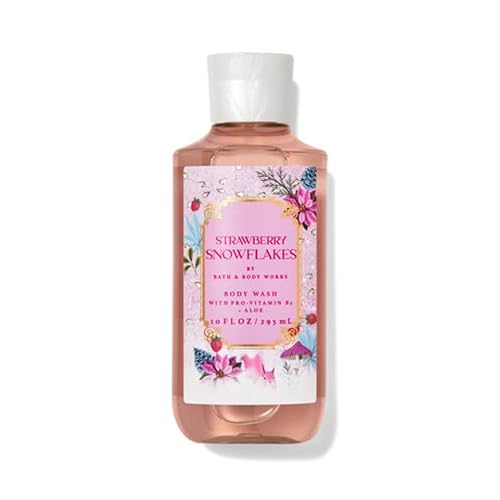 Bath & Body Gel de ducha de copos de nieve de fresa, 10 onzas líquidas 10.0 fl oz (el embalaje puede variar)