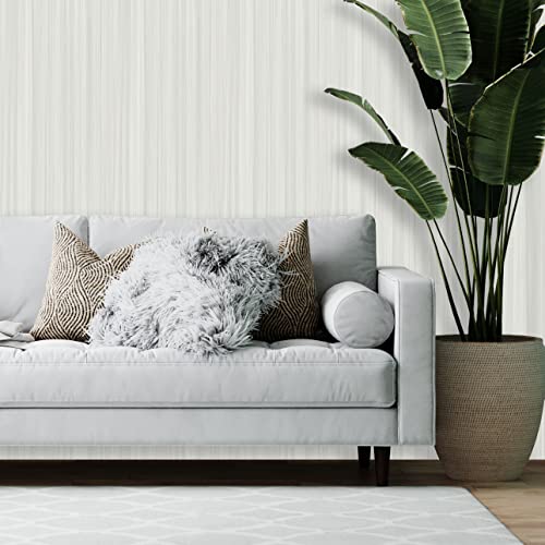 Papel de Parede Adesivo Lavável Decoração Madeira Ripado Cinza Claro 3D - Pro Decor