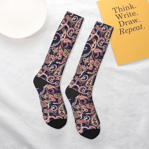 Image of Knee High Socks for Women Girls Fashion Women's Festival Stockings for Casual Running Work Travel