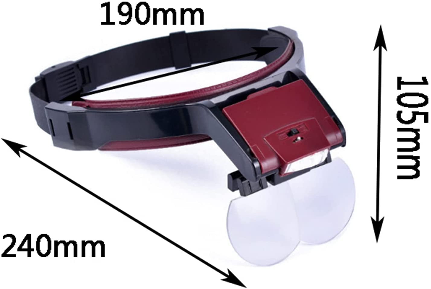Juego de Lupa de Mano óptica con 2 Luces LED, 4 Juegos de Lentes HD, 1,7 x 2 x 2,5 x 4,5 x, Lupa iluminada para Lectura de Personas Mayores, Hobby, reparación y Lupa de joyería Interesting