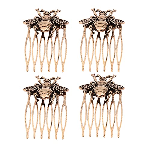 Set de 4 Peines Vintage Diseño Abeja miniatura 1