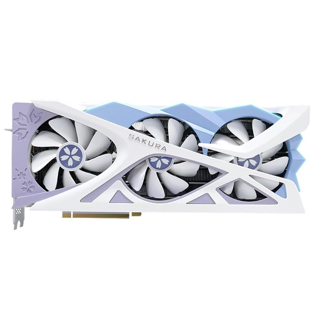 HUIOP Karta graficzna RX7800XT-16G GDDR6 do gier PC System chłodzenia Potężne efekty świetlne RGB Podstawa o wysokiej częstotliwości Obsługa wielu interfejsów Kondensatory stałe