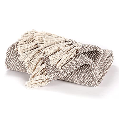 EHC – Tejida a Mano Reversible Individual Manta para sofá sillón, 125...