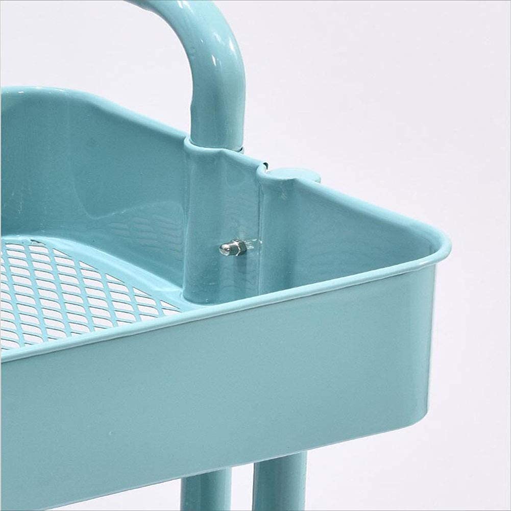 Carrito de Almacenamiento Multifuncional, Bebidas, Servicio de Alimentos, Bandejas, Carritos, Estantes de Malla Metálica con Ruedas, 3 Niveles, Multifunción, Altura Ajustable, Ruedas Universale